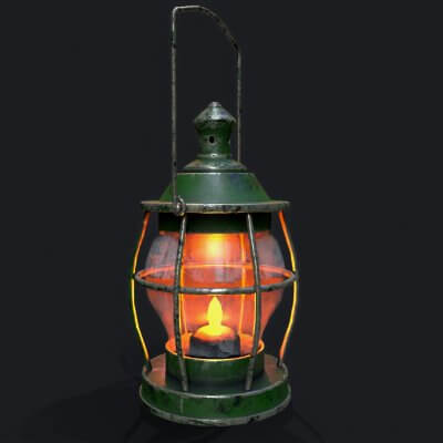 Stylized Medieval Kerosene Lamp