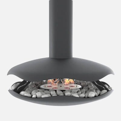 Glammfire Perola Bioethanol Fireplace With Animated Flame