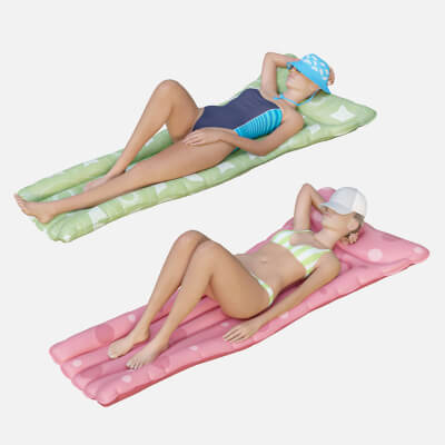 Women on Inflatable Mattresses