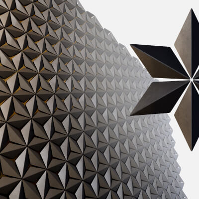 Decorative Geometric Wall Panel