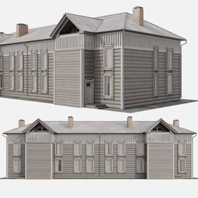 Old Wooden Residential Building