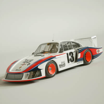Porsche 935/78 Moby Dick 3D Model