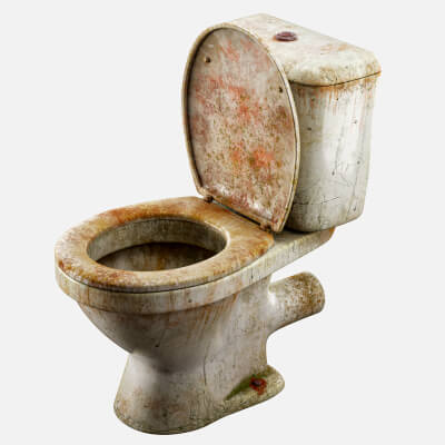 Dirty Abandoned Toilet