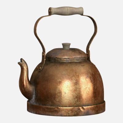 Old Brass Teapot