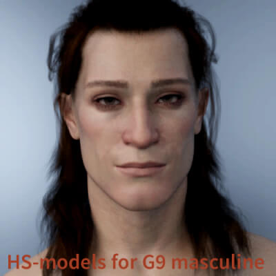 HS-Models Head Morphs for G9 Masculine