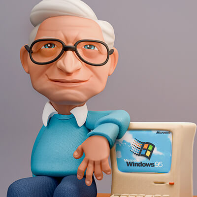 Bill Gates Figurine