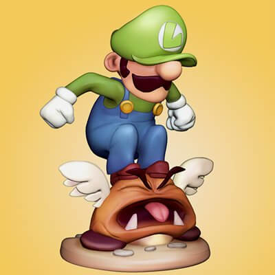 Mario and Luigi Miniature Figurines