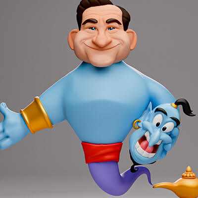 Robin Williams as Genie