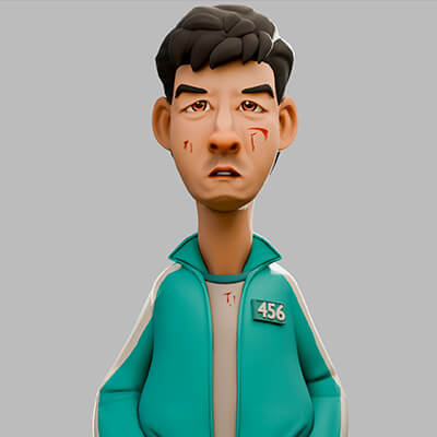 Squid Game Character 3D Print Model