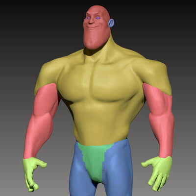 Stylized Superhero Base Mesh