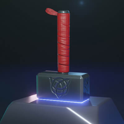 Stylized Thor Hammer