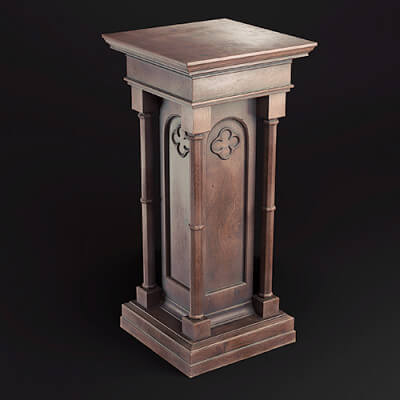 Gothic Statue Pedestal