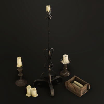 Medieval Candles Pack