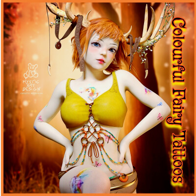 Colorful Fairy Tattoos