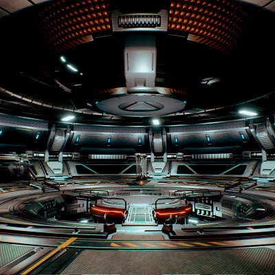 Sci-Fi Hangar Scene