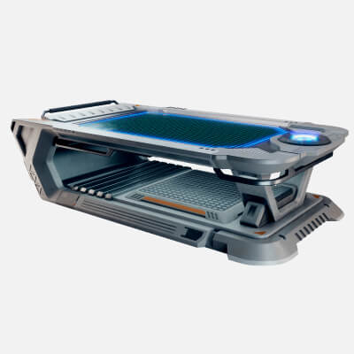 Sci-Fi Holographic Control Panel