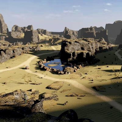 Among the Plateaus in Blender