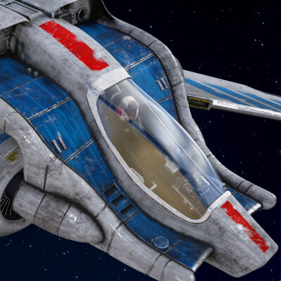 Talon V-Wing Interceptor for Daz