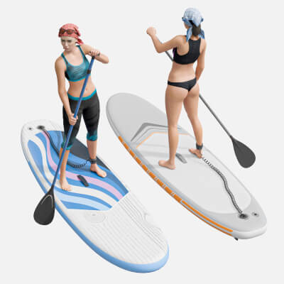 Women on a Paddle Board