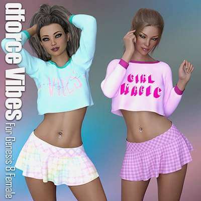 Vibes Outfit for Genesis 8 Female by Calico
