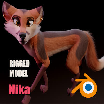 Nika Fox 3D Model