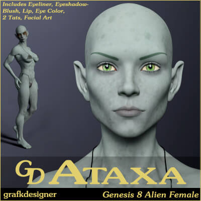 GD Ataxa Alien for Genesis 8 Female
