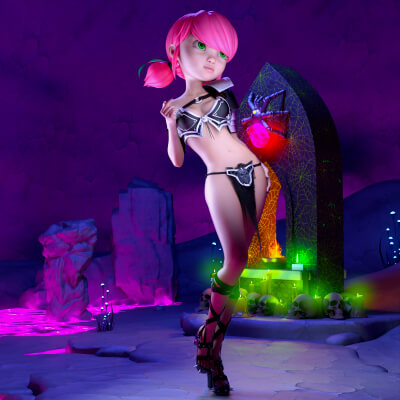 L8Eral Toons - Cindy for Genesis 8.1