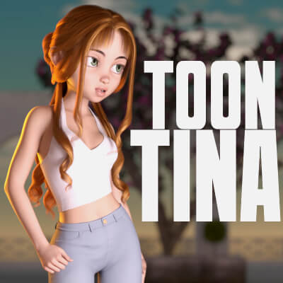 L8Eral Toons - Tina for Genesis 8.1