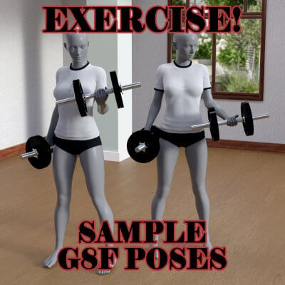 Exercise Poses For G8F Sample