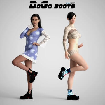DoGo Boots For Genesis 8 8.1 Female