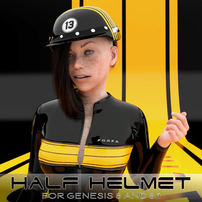 Half Helmet for Genesis 8 and 8.1 Accessorie by mbit