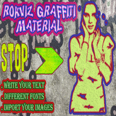 Graffiti Material Text and Image