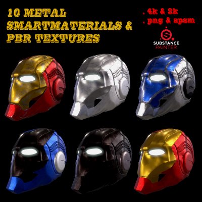 Metal Smart Material and PBR Texture Free Sample