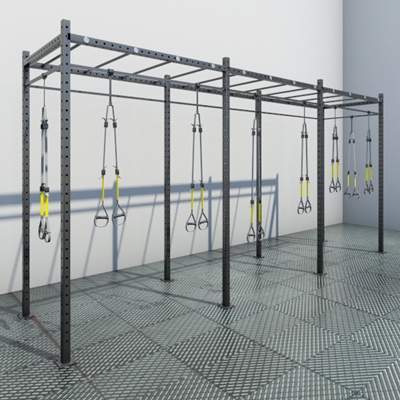 TRX Gym Equipment With Cage and Monkey Bars