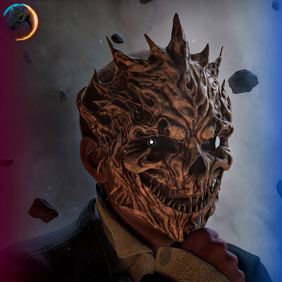 TA Demonic Mask for Genesis 8 Male