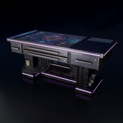 Cyber Table Blue 1